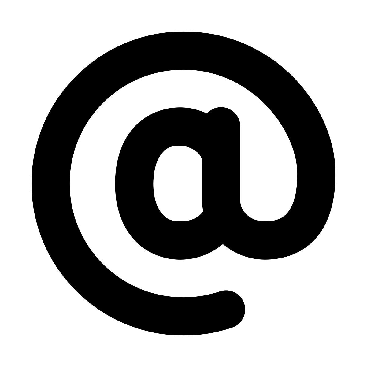 forma bold style email sign icon