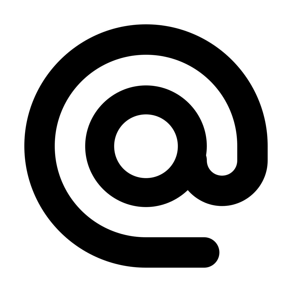 forma bold style at sign icon