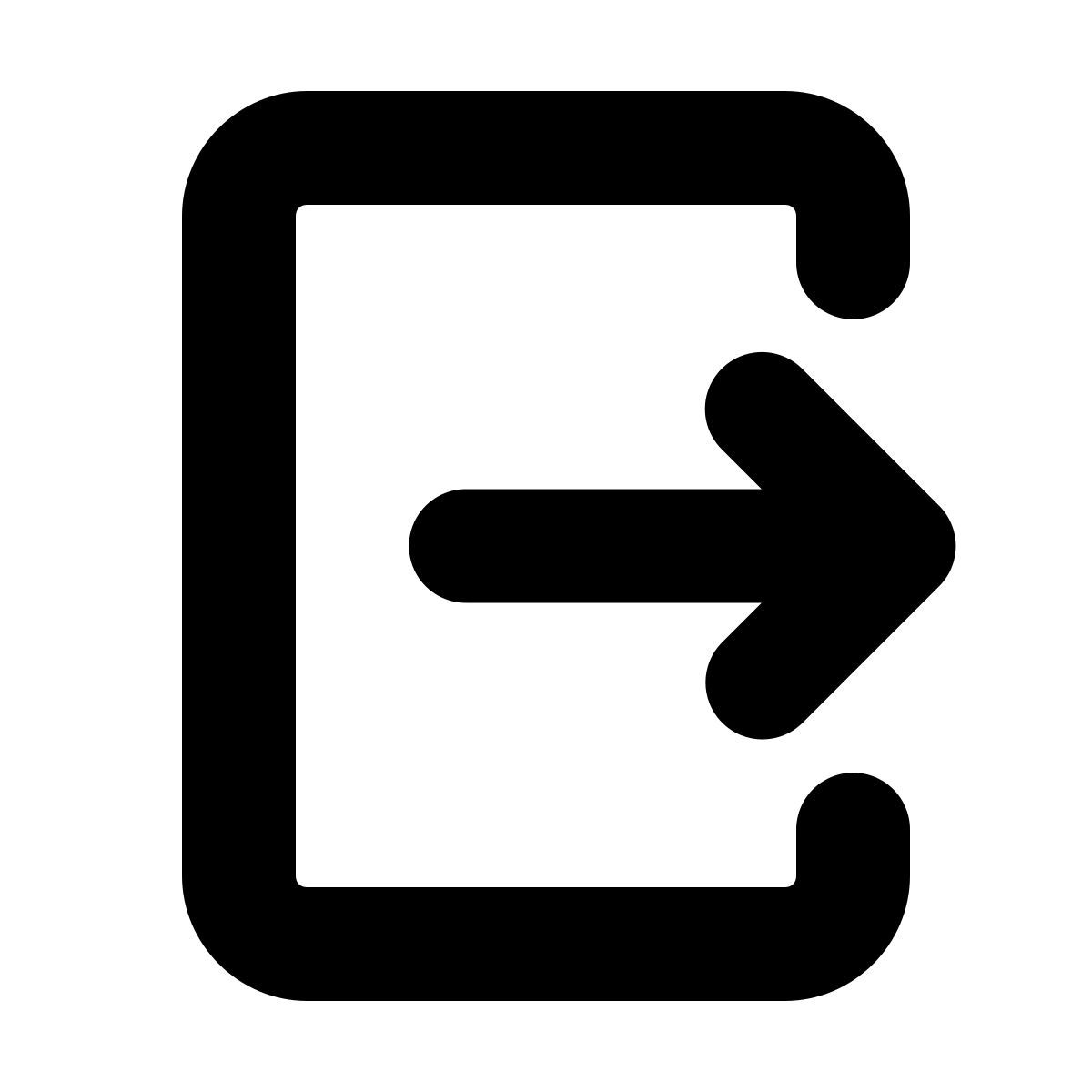 forma bold style logout icon