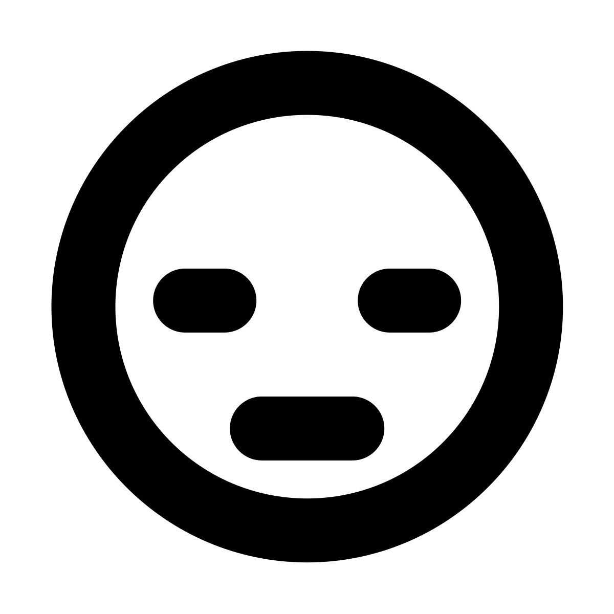 forma bold 风格 面无表情 图标