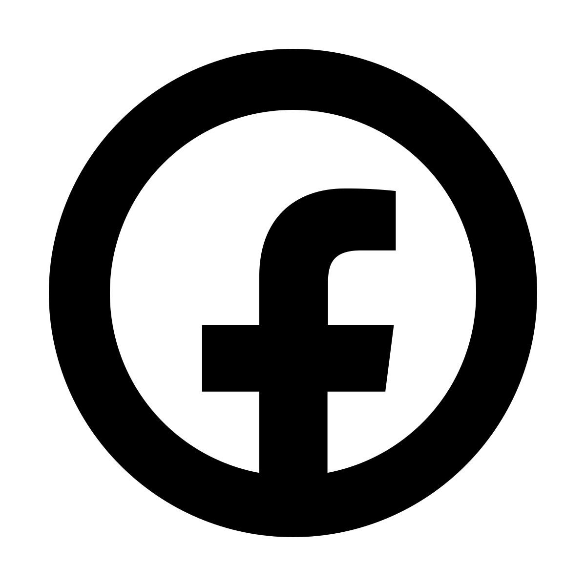 forma bold style facebook cerchiato icon