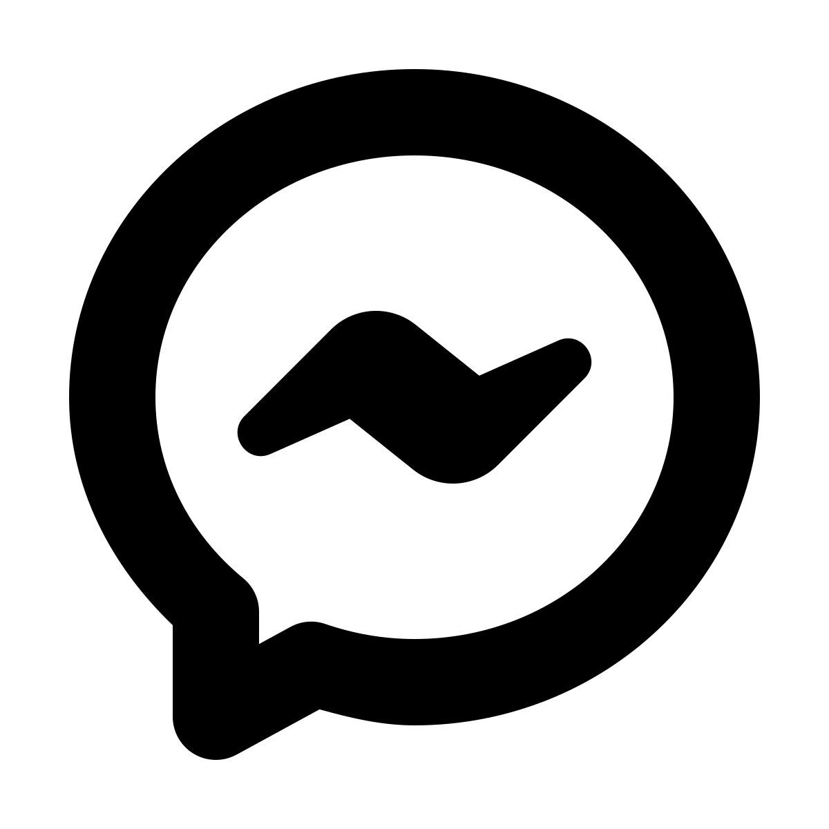 forma bold style facebook的信件 icon