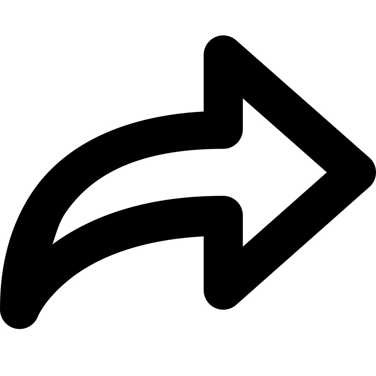 forma bold style flecha adelante icon