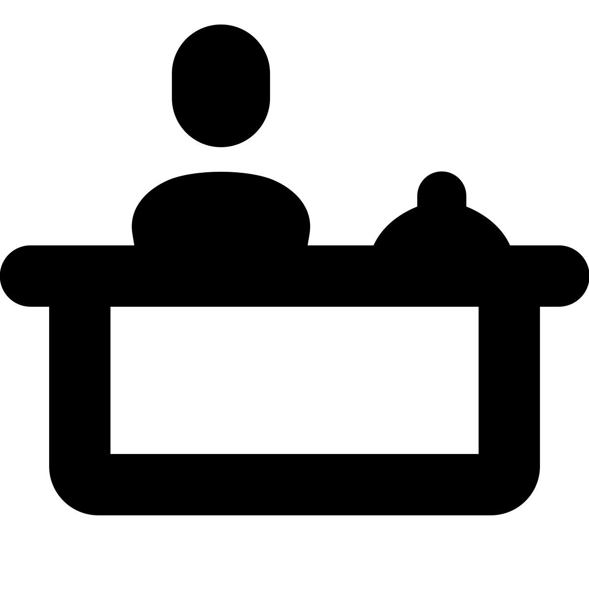 forma bold style front desk icon