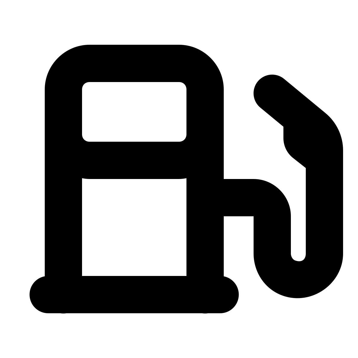 forma bold style benzinaio icon