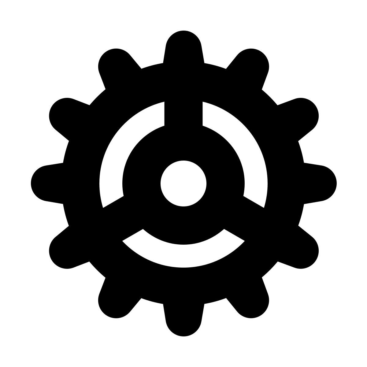 forma bold style engranaje icon