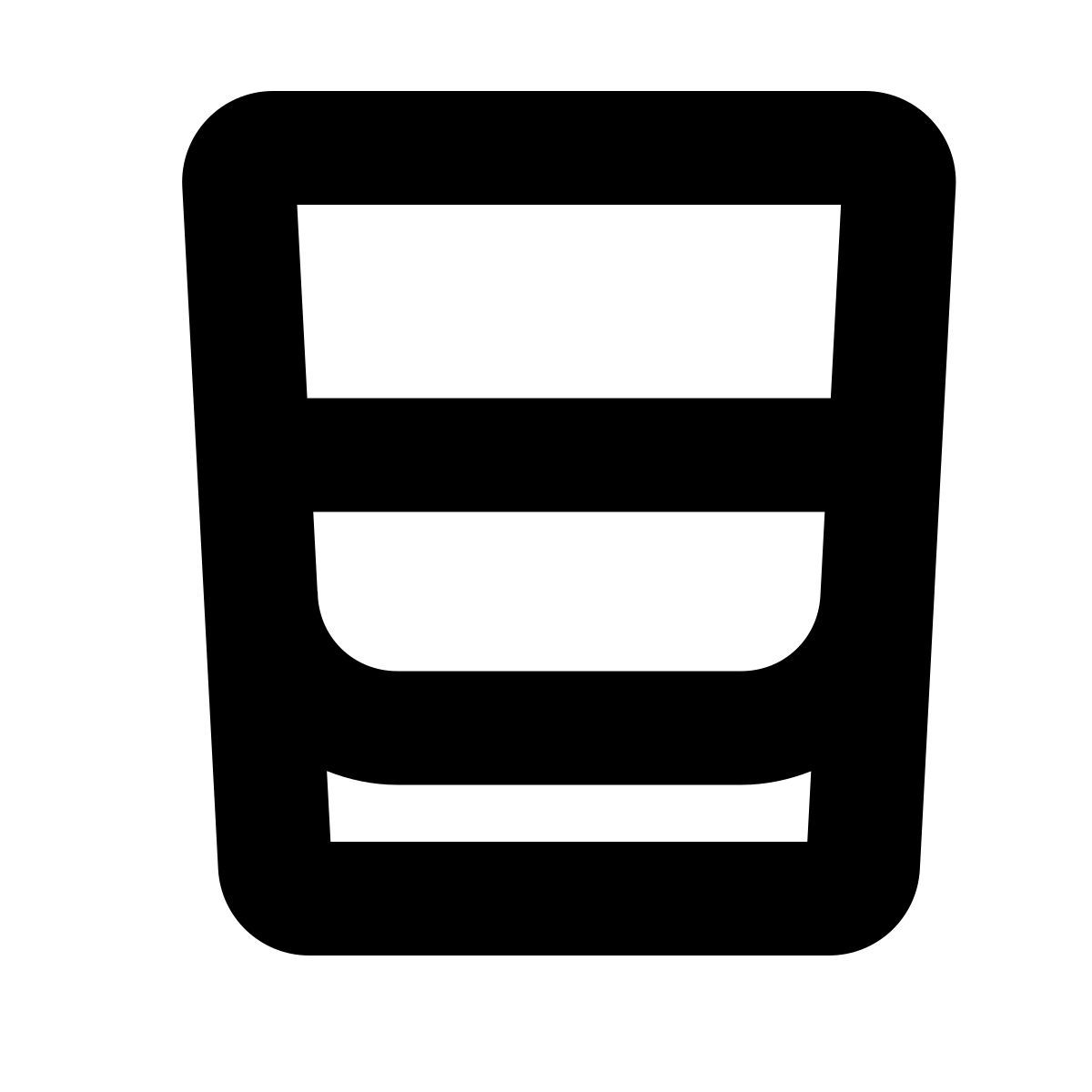 forma bold style bicchiere di whisky icon