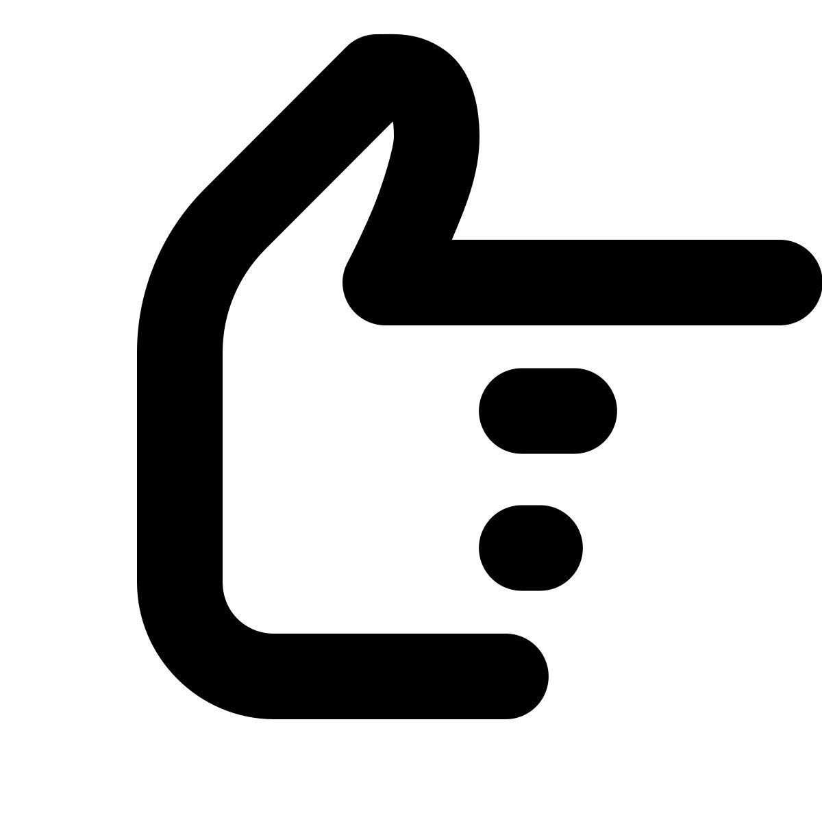 forma bold style mano derecha icon