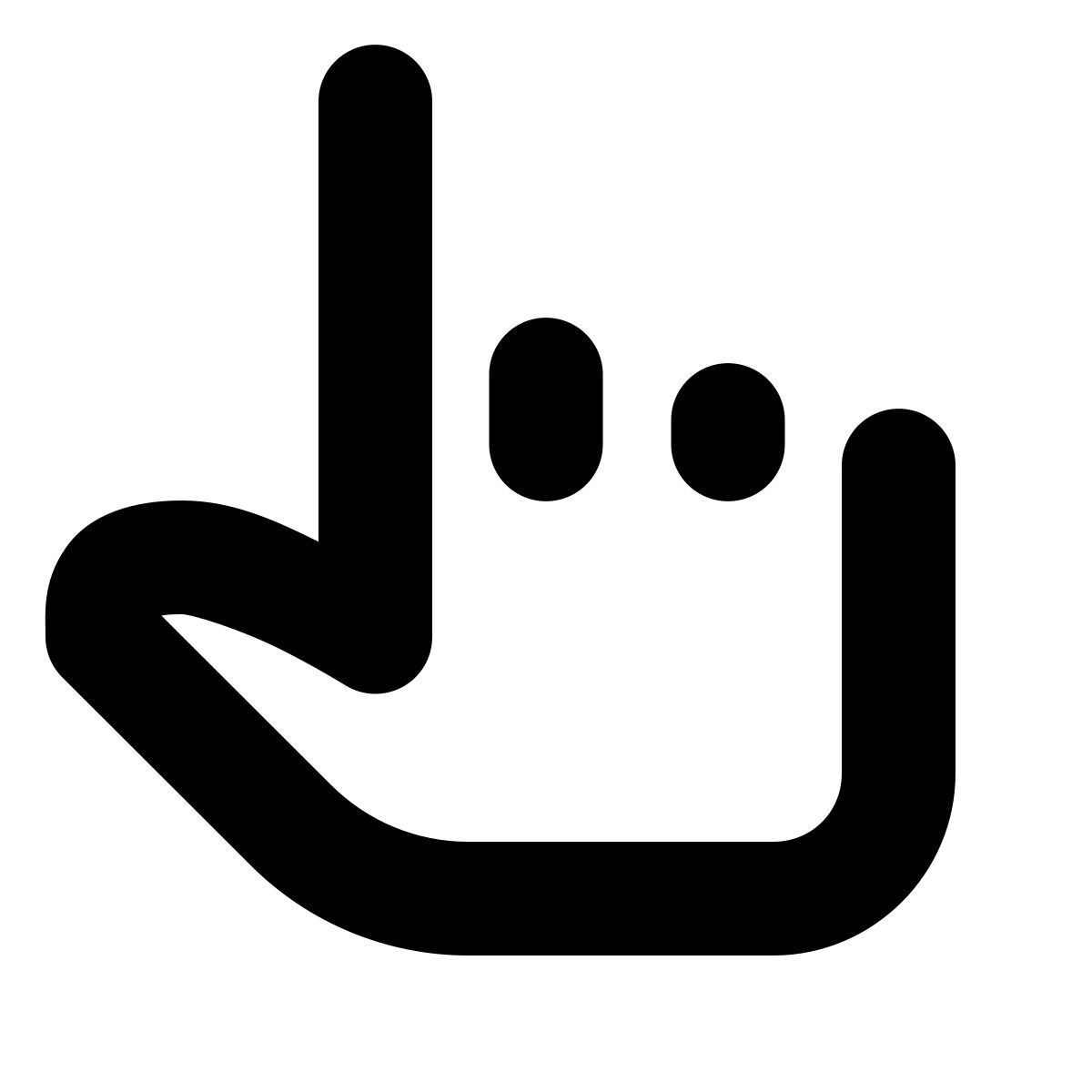 forma bold style 최대 손 icon