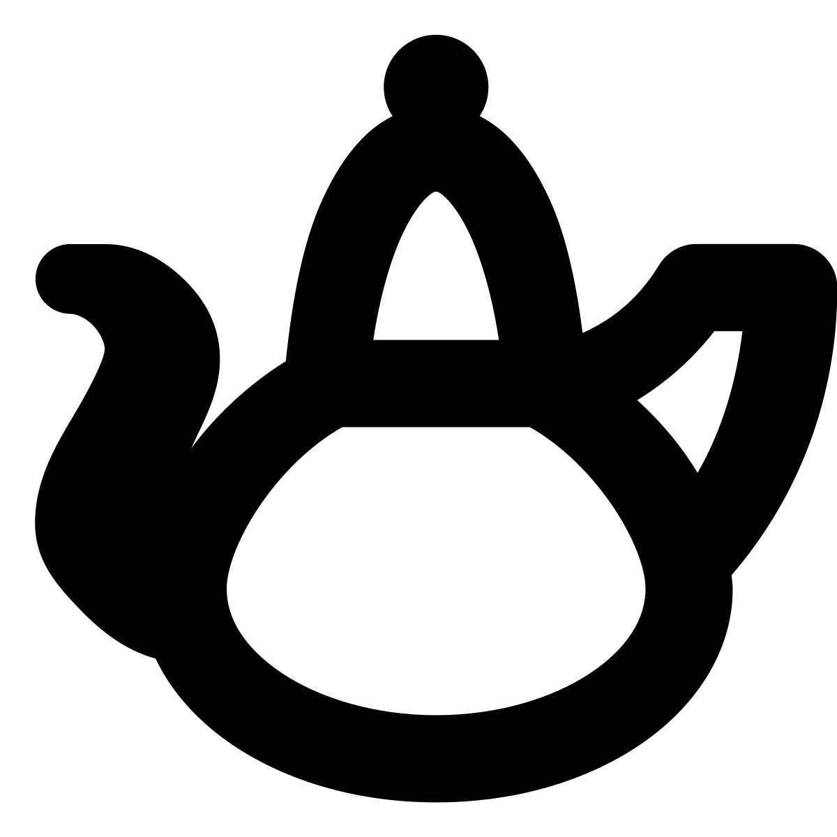 forma bold style bollitore icon