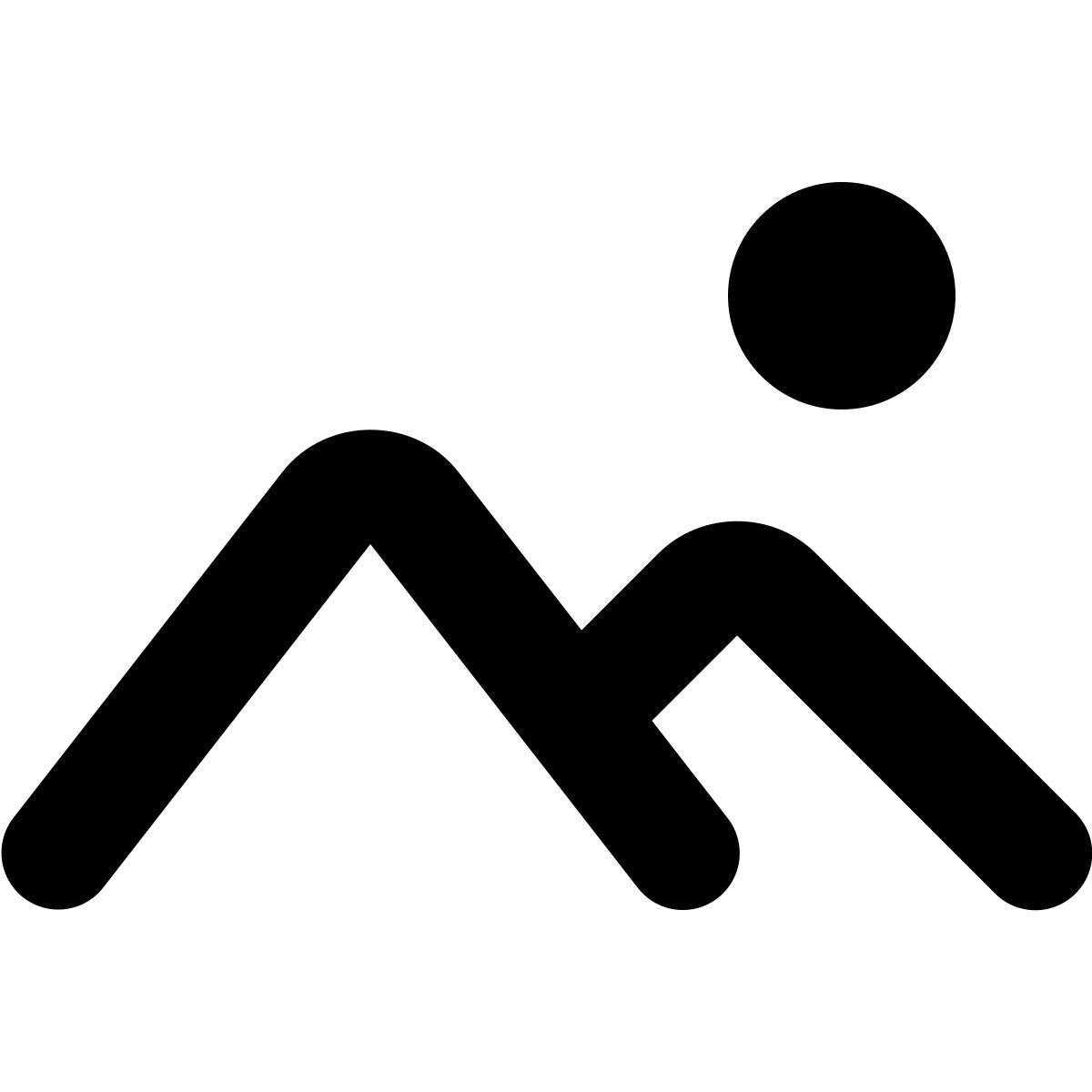 forma bold style paisaje icon