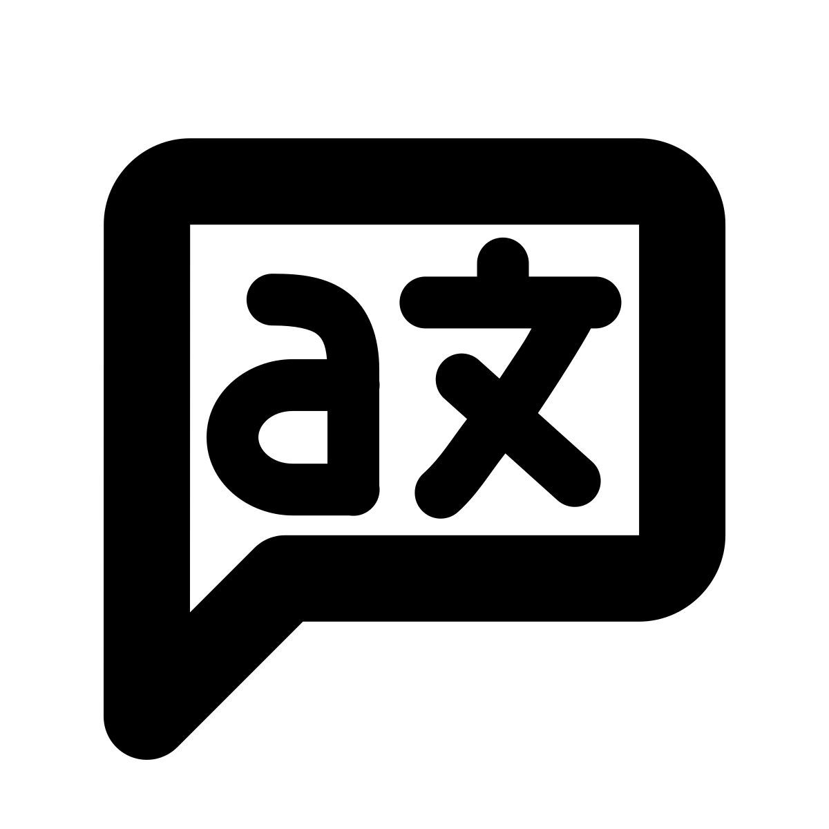 forma bold style 语言 icon