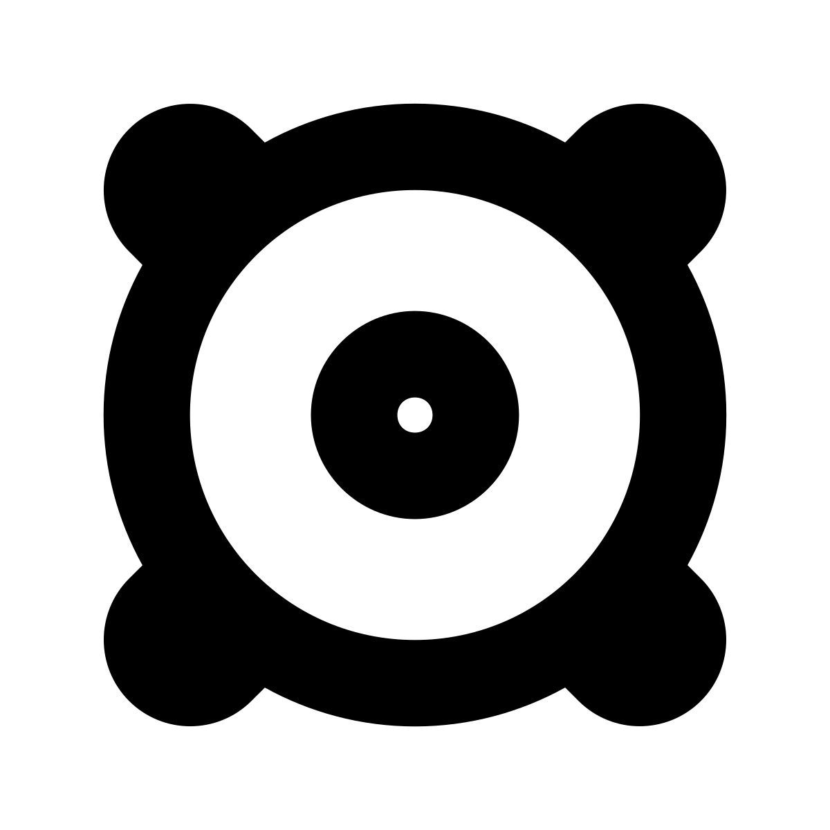 forma bold style loudspeaker icon