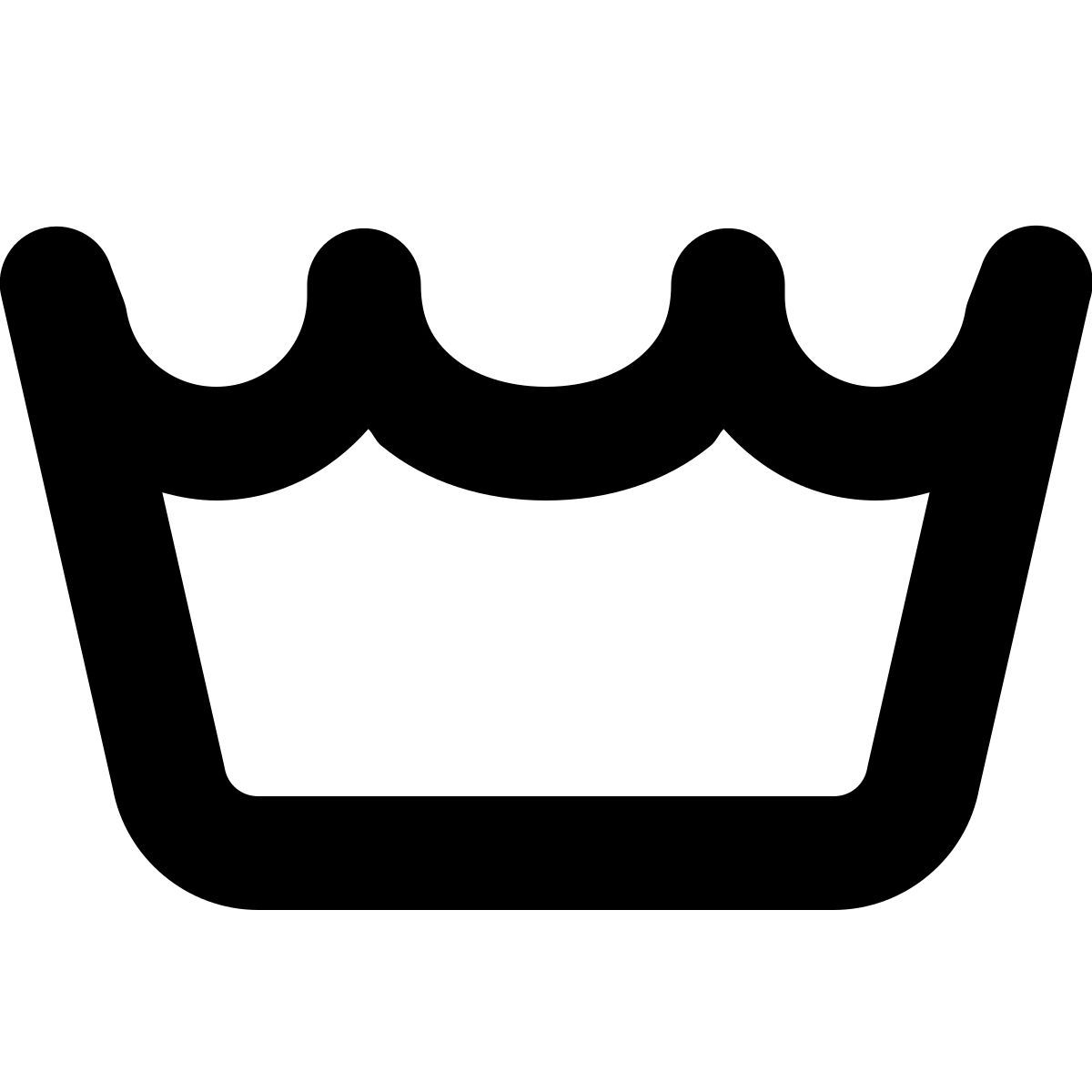 forma bold style lavage en machine icon