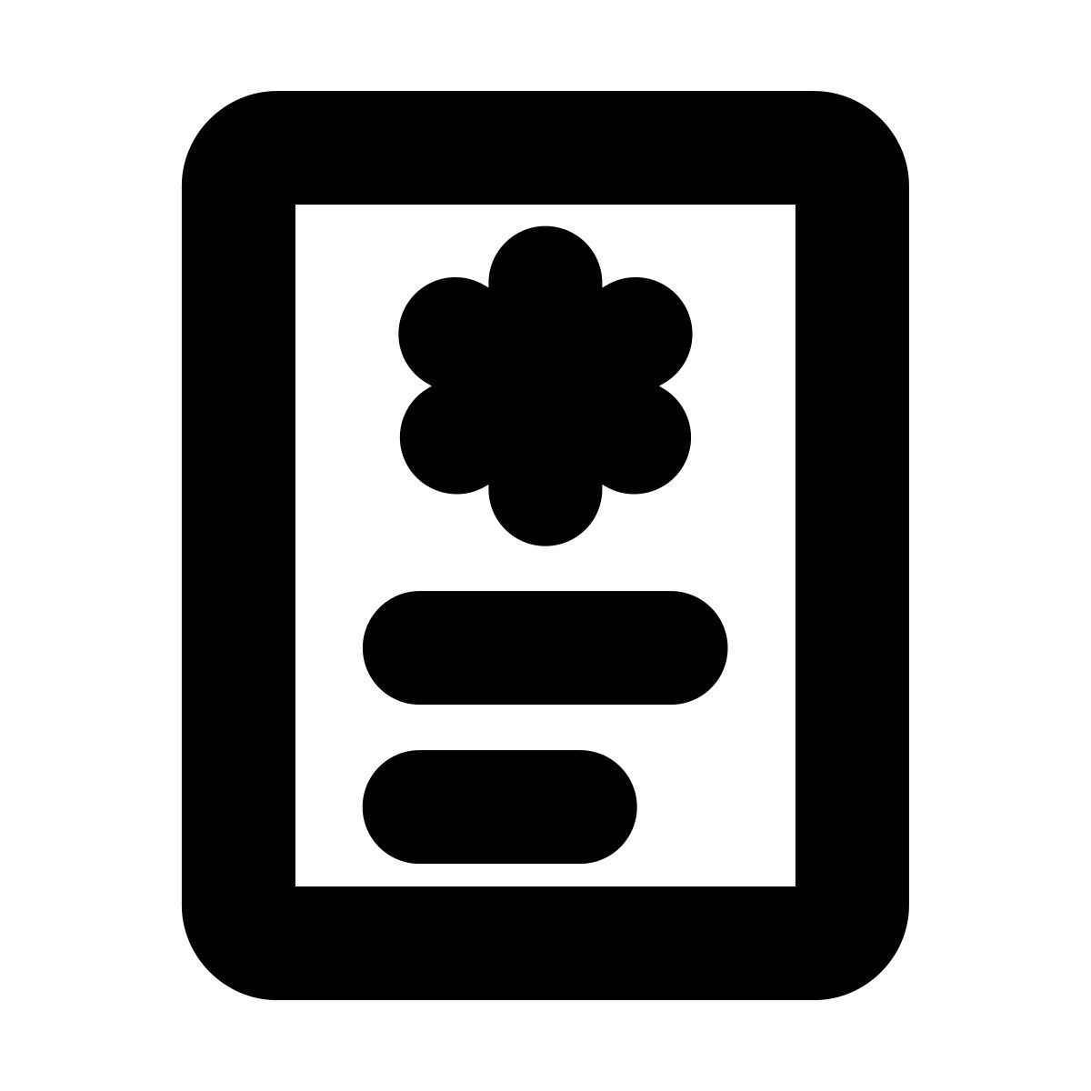 forma bold style antécédents médicaux icon