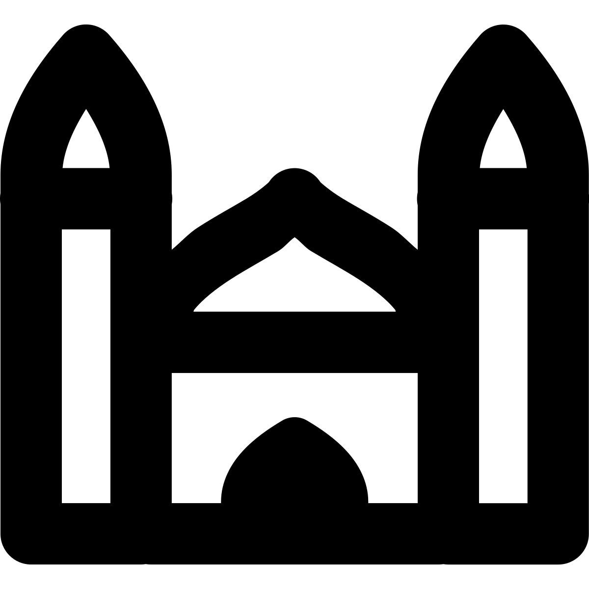 forma bold style mezquita icon