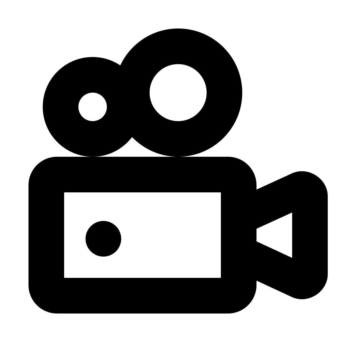 forma bold style projetor de filme icon