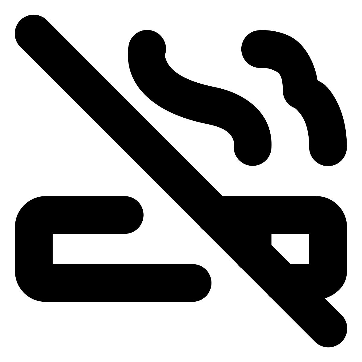 forma bold style rauchen verboten icon