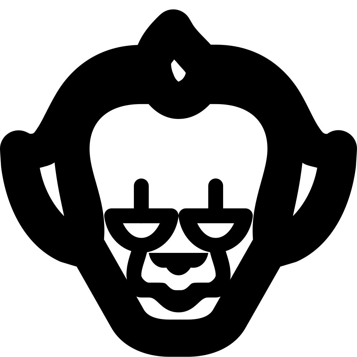 forma bold style clown icon