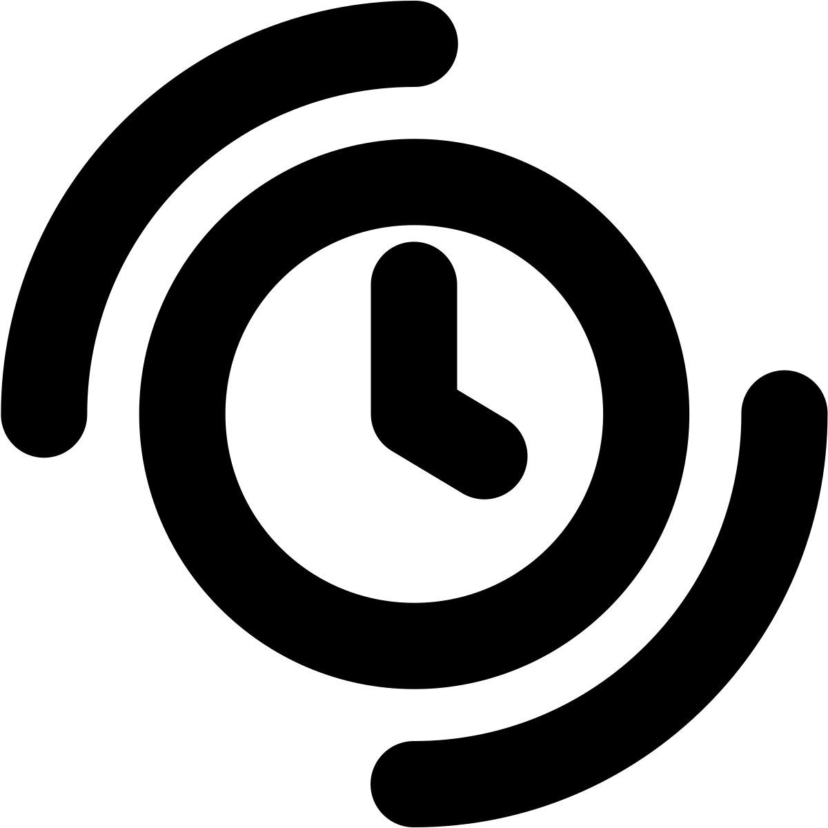 forma bold style clock icon