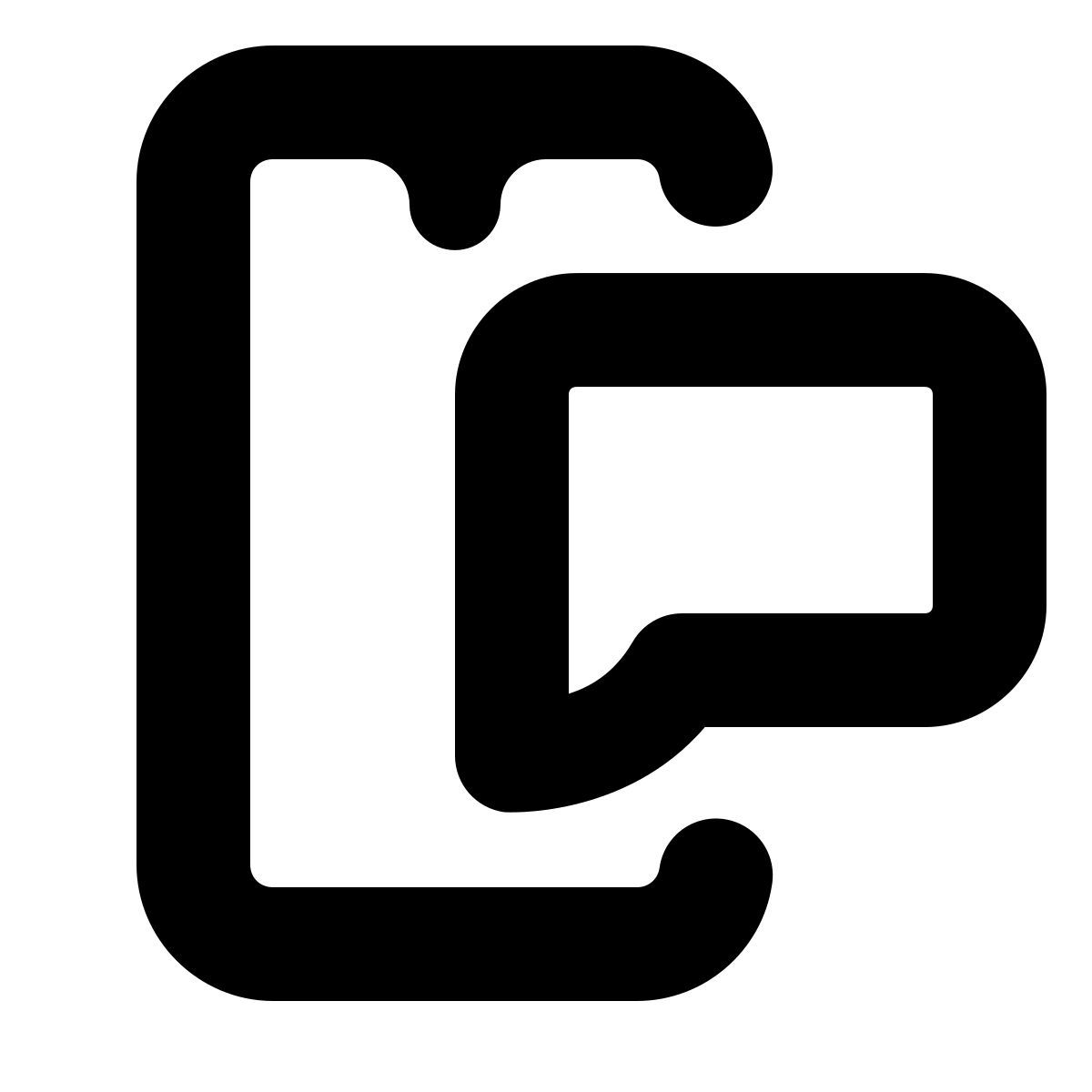 forma bold style push notifications icon