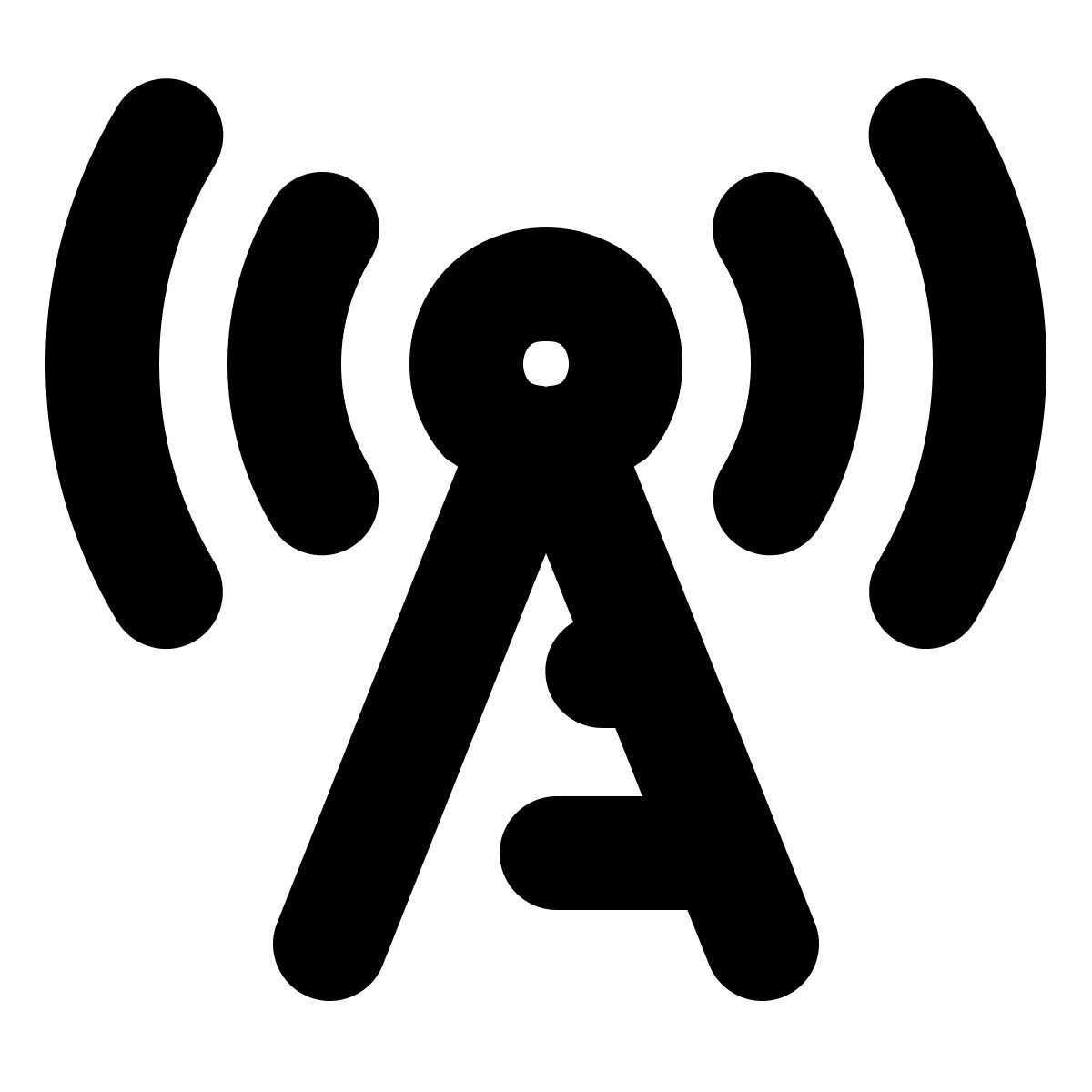 forma bold style torre de radio icon