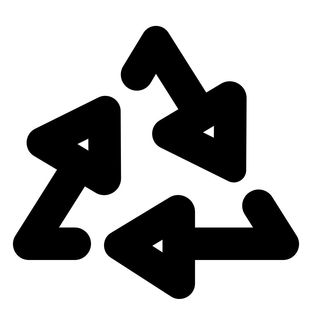 forma bold style recycling icon