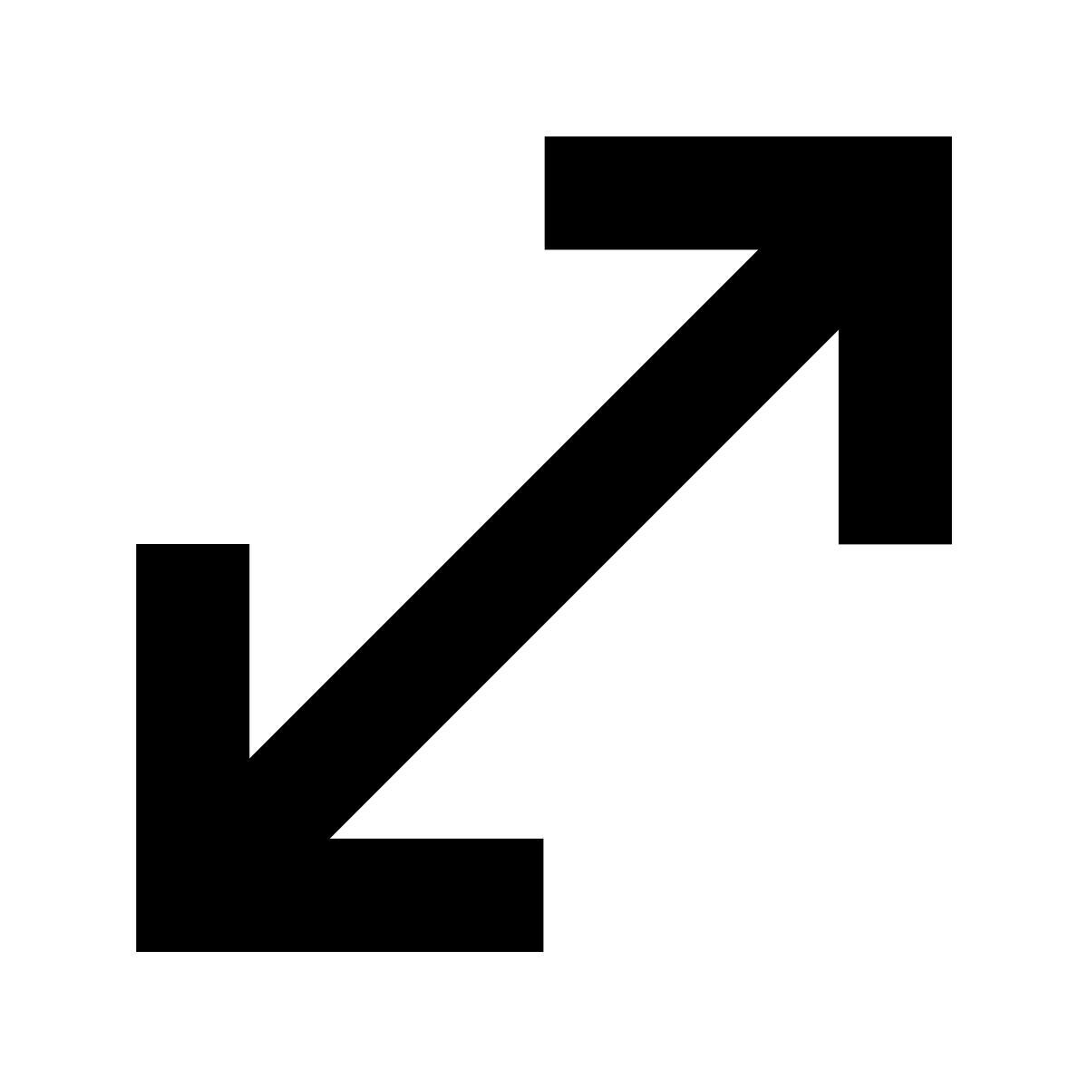 forma bold style cambiar tamaño diagonal icon