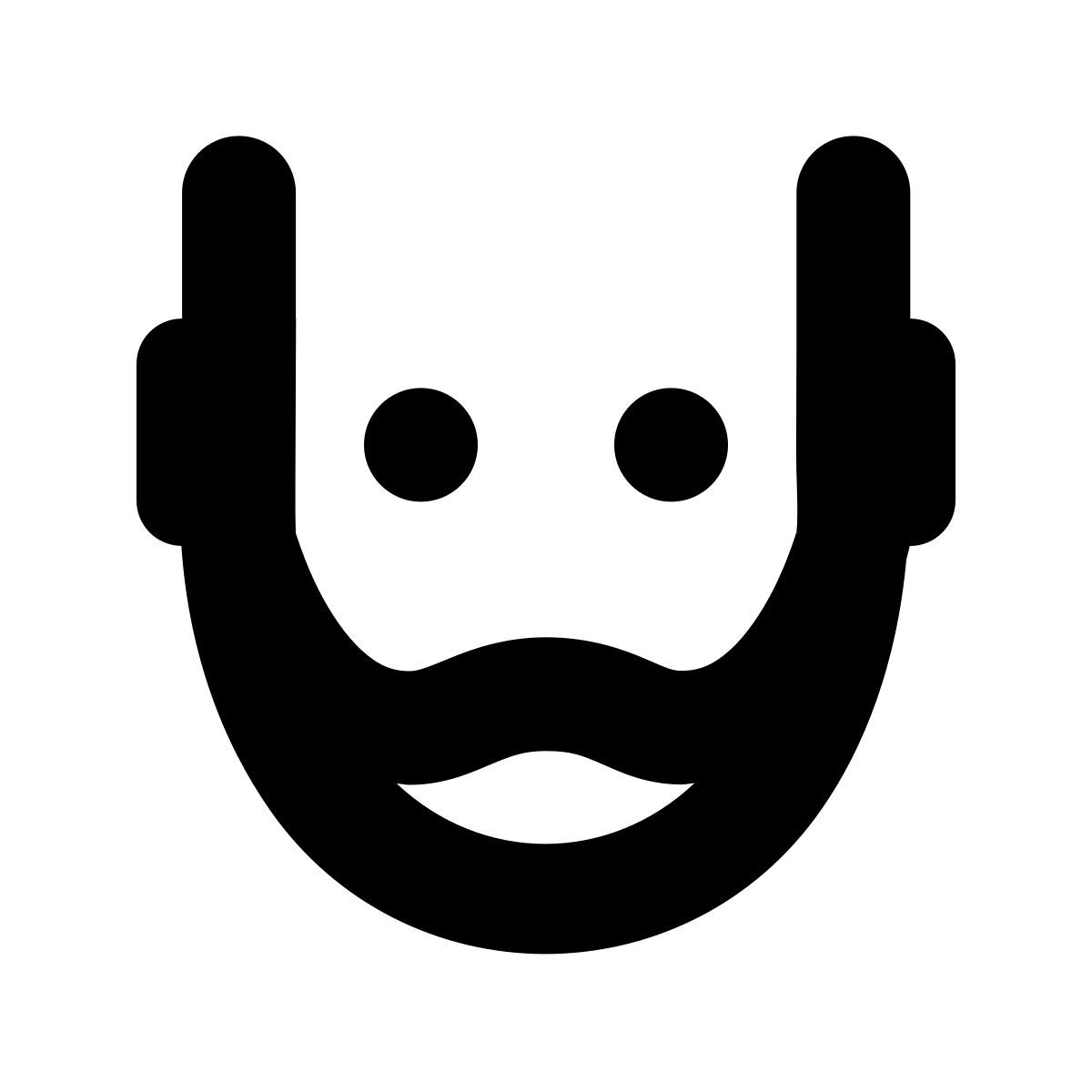 forma bold style short beard icon
