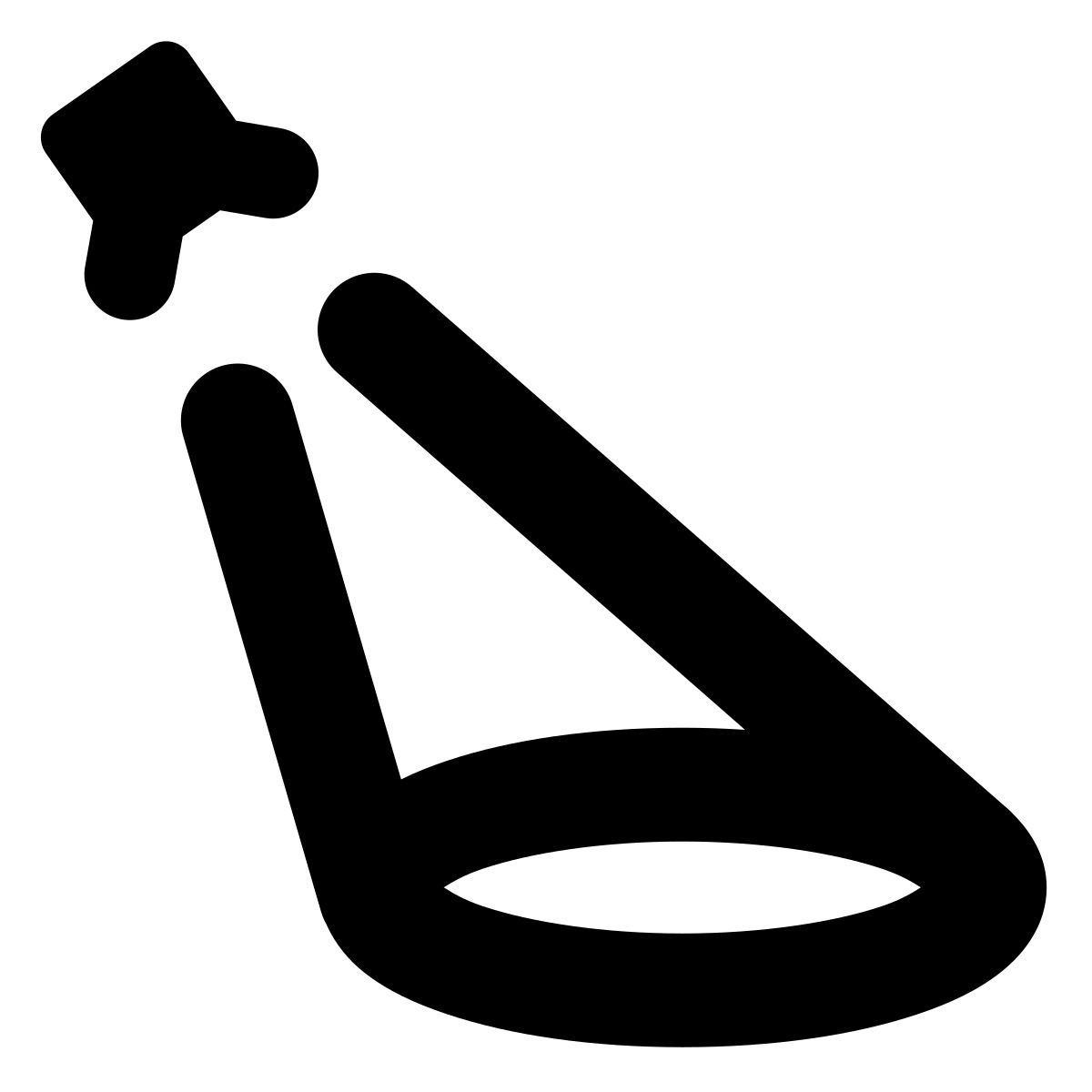 forma bold style riflettore icon