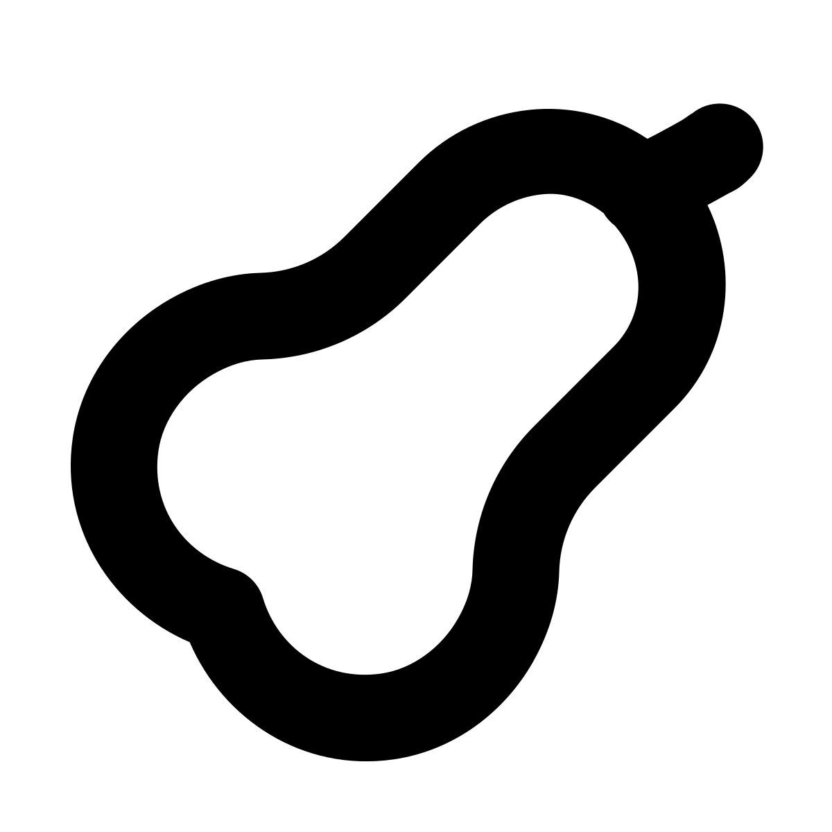 forma bold style abóbora icon