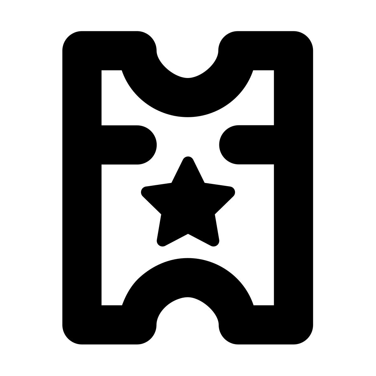 forma bold style movie ticket icon