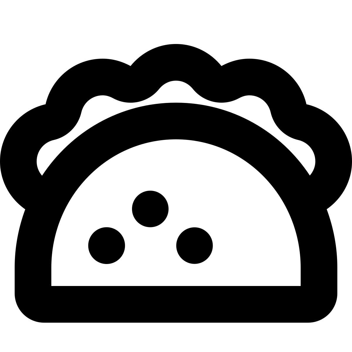 forma bold style 塔克饼 icon