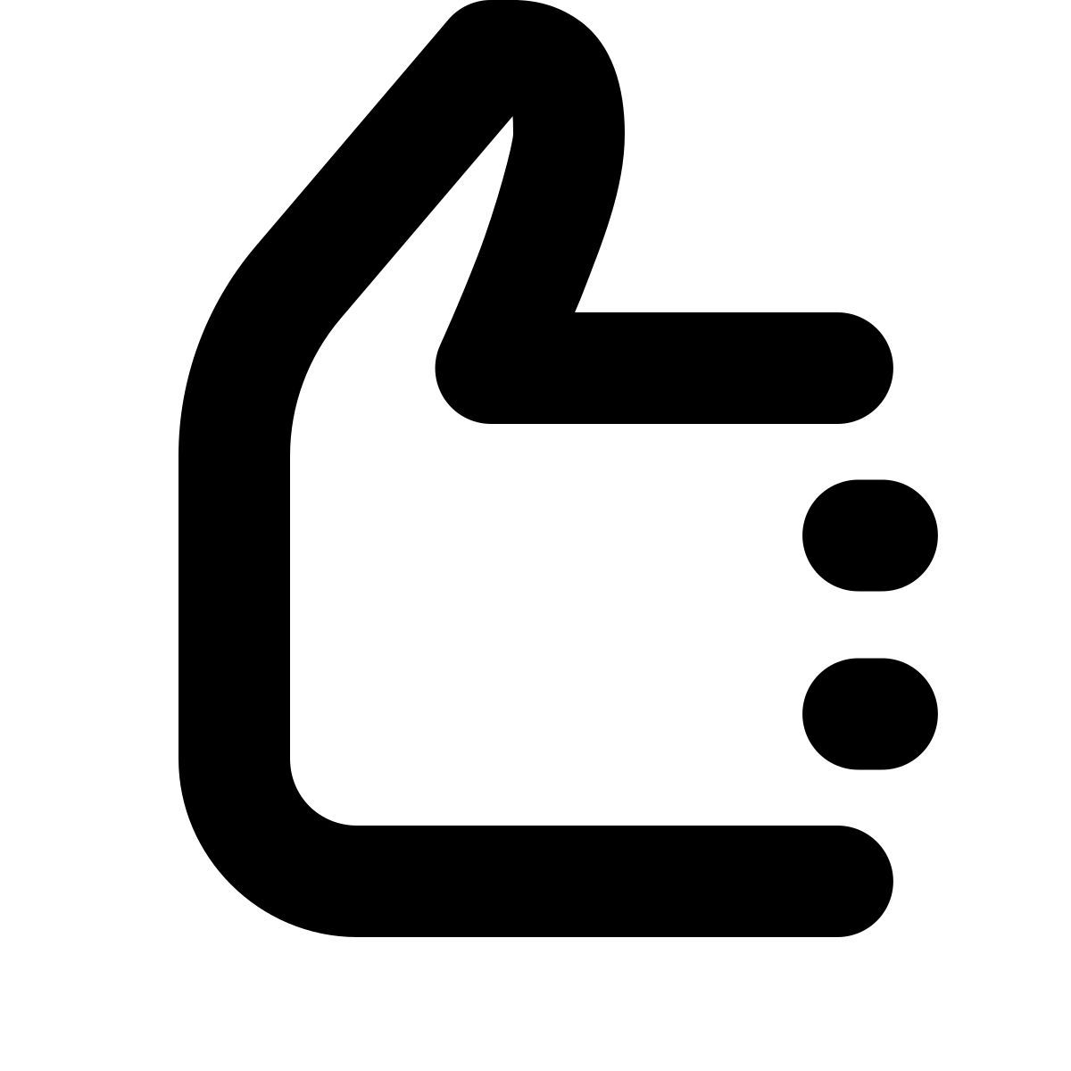 forma bold style pouce en l'air icon