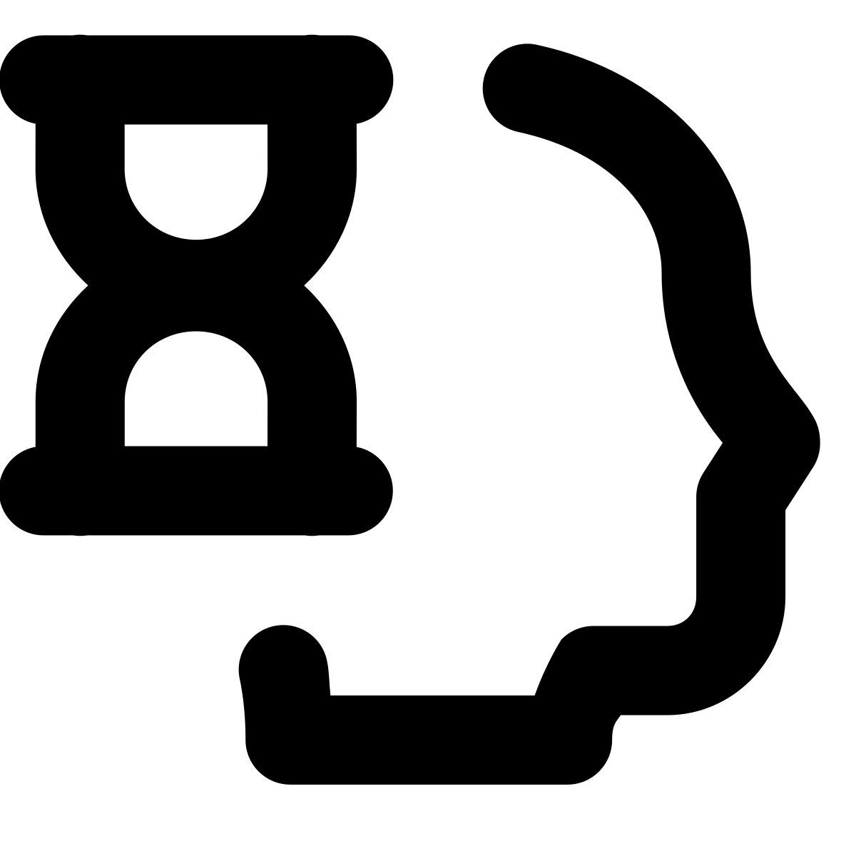 forma bold style time management icon