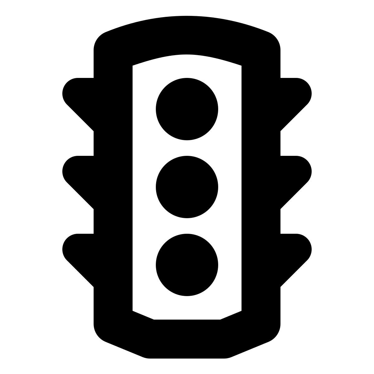 forma bold style traffic light icon