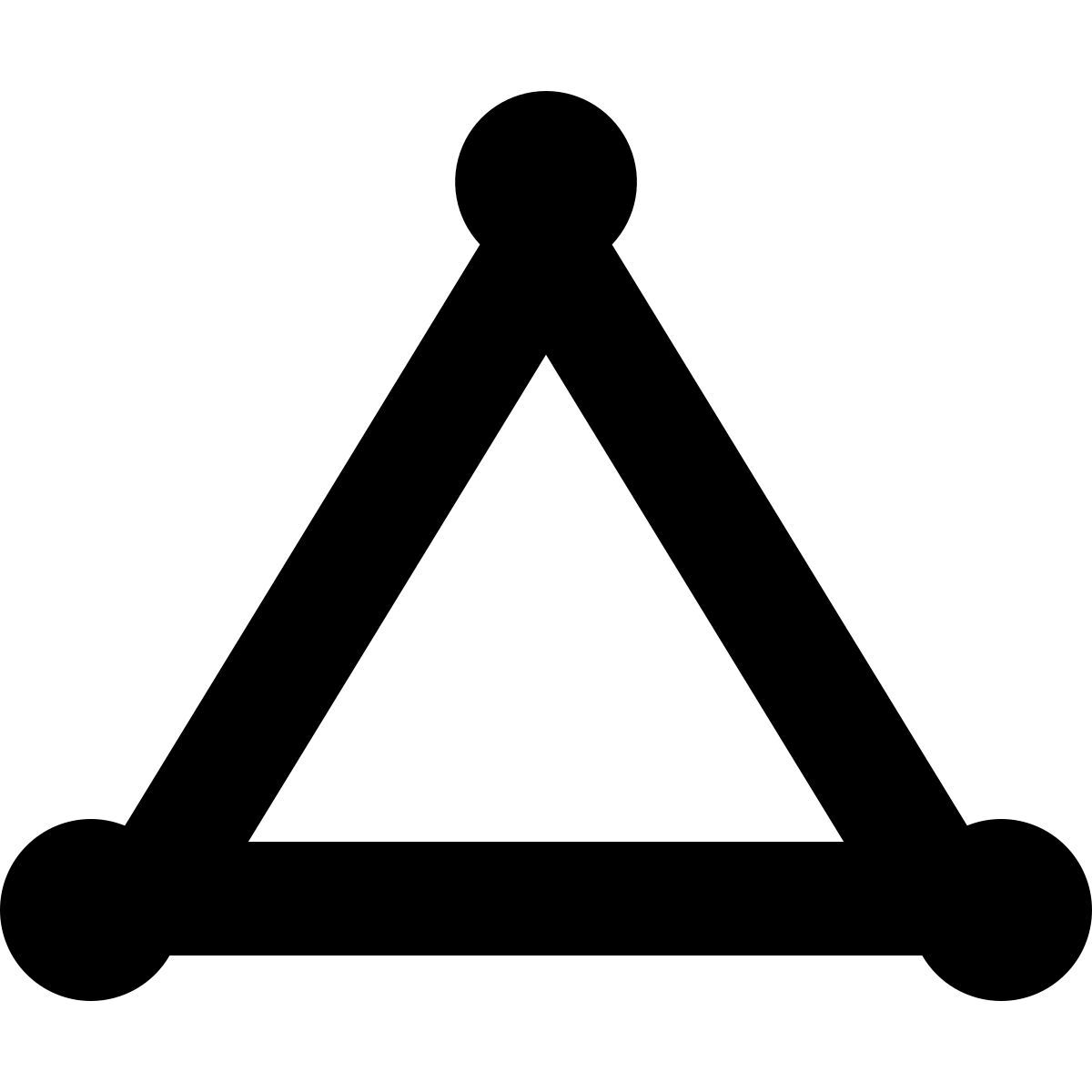 forma bold style triangle icon