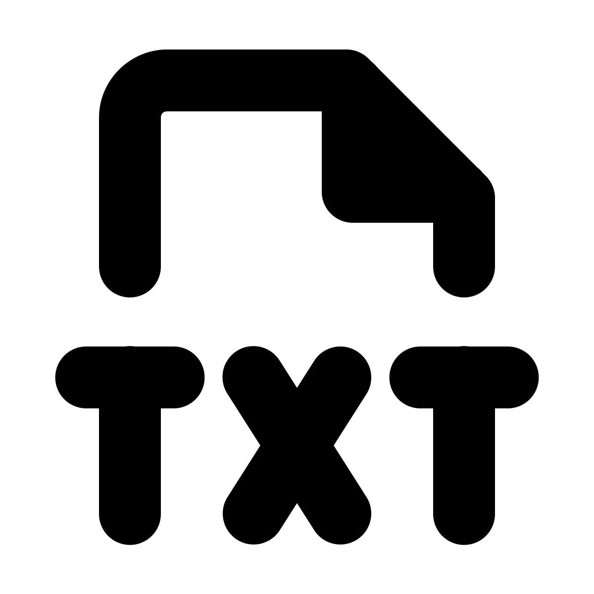 forma bold style testo icon