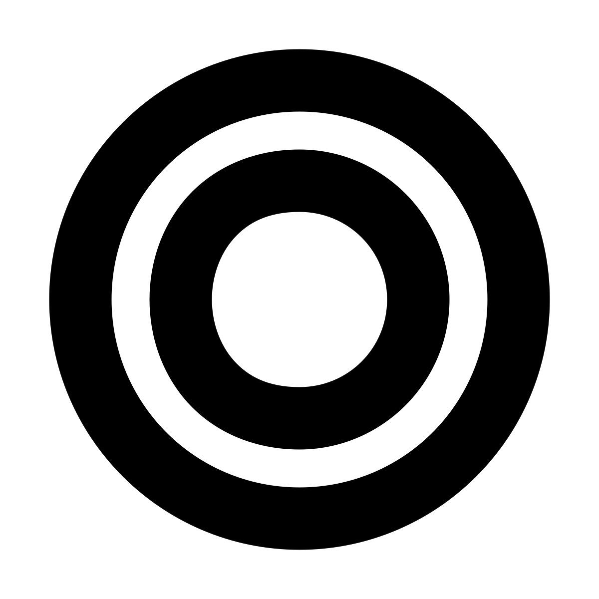 forma bold style bouton de radio non coché icon