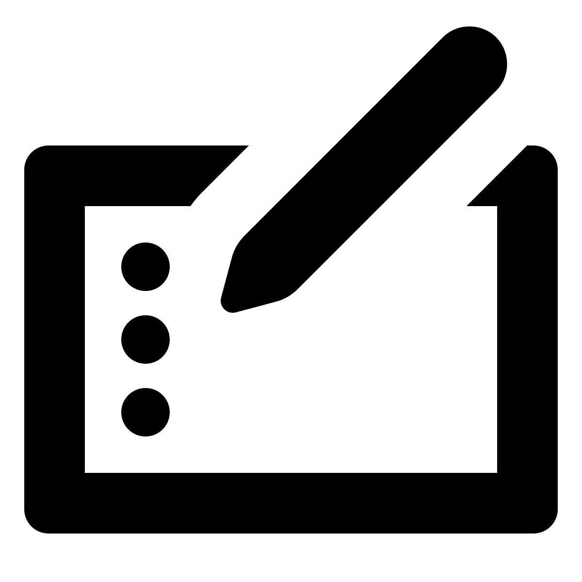 forma bold style tableta wacom icon