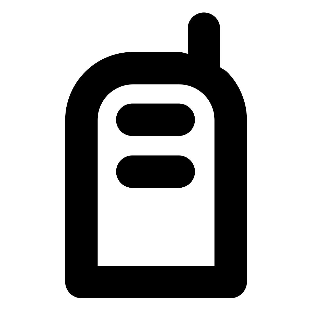 forma bold style walkie talkie icon