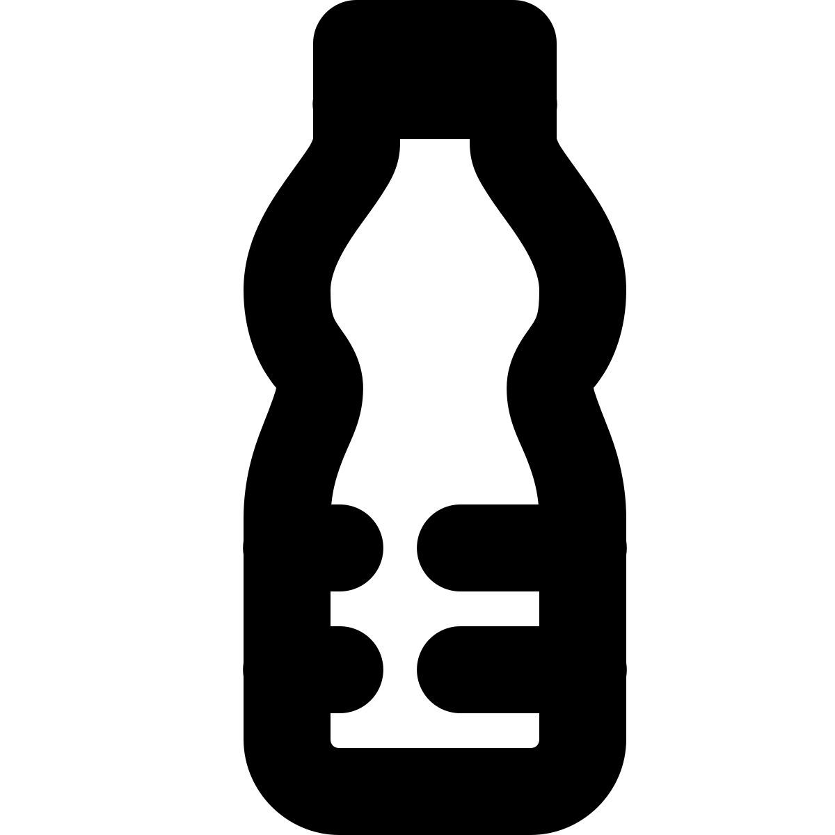 forma bold style water bottle icon