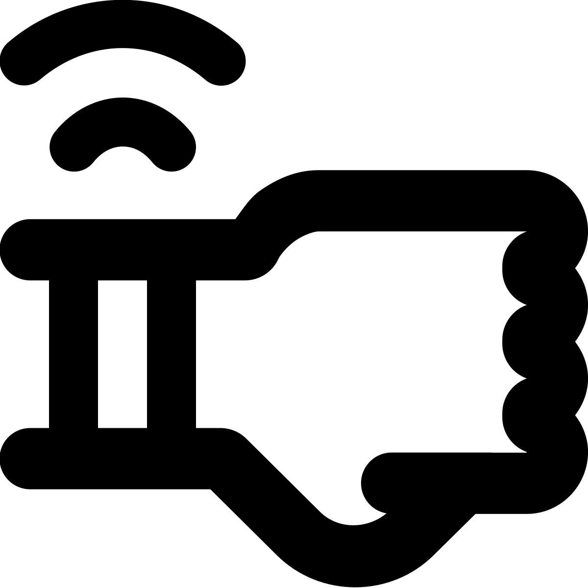 forma bold style tragbare technologie icon