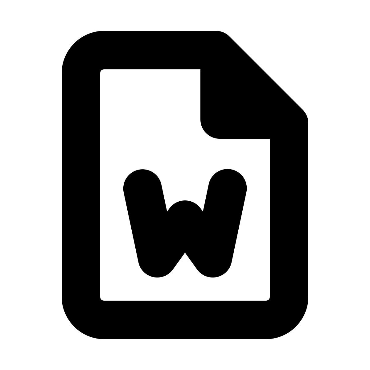 forma bold style word icon