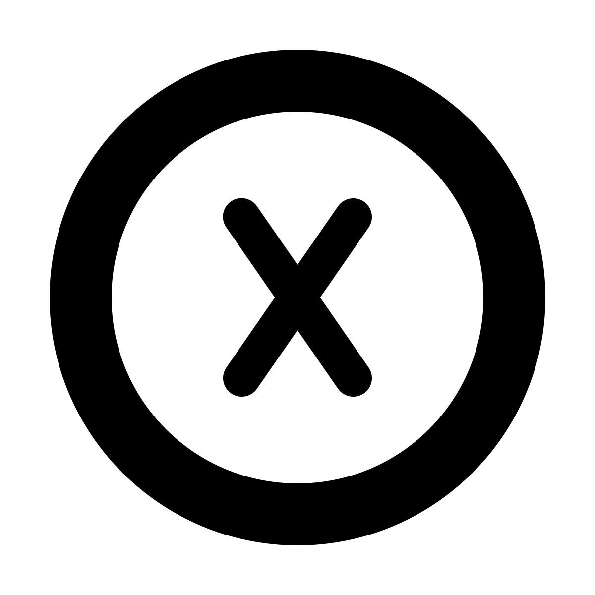 forma bold style xbox x icon