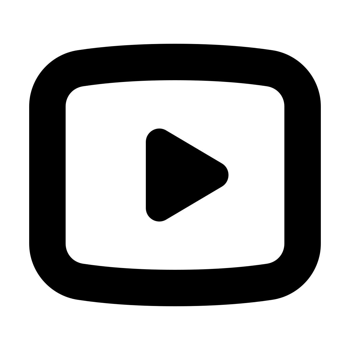 forma bold style youtube play icon