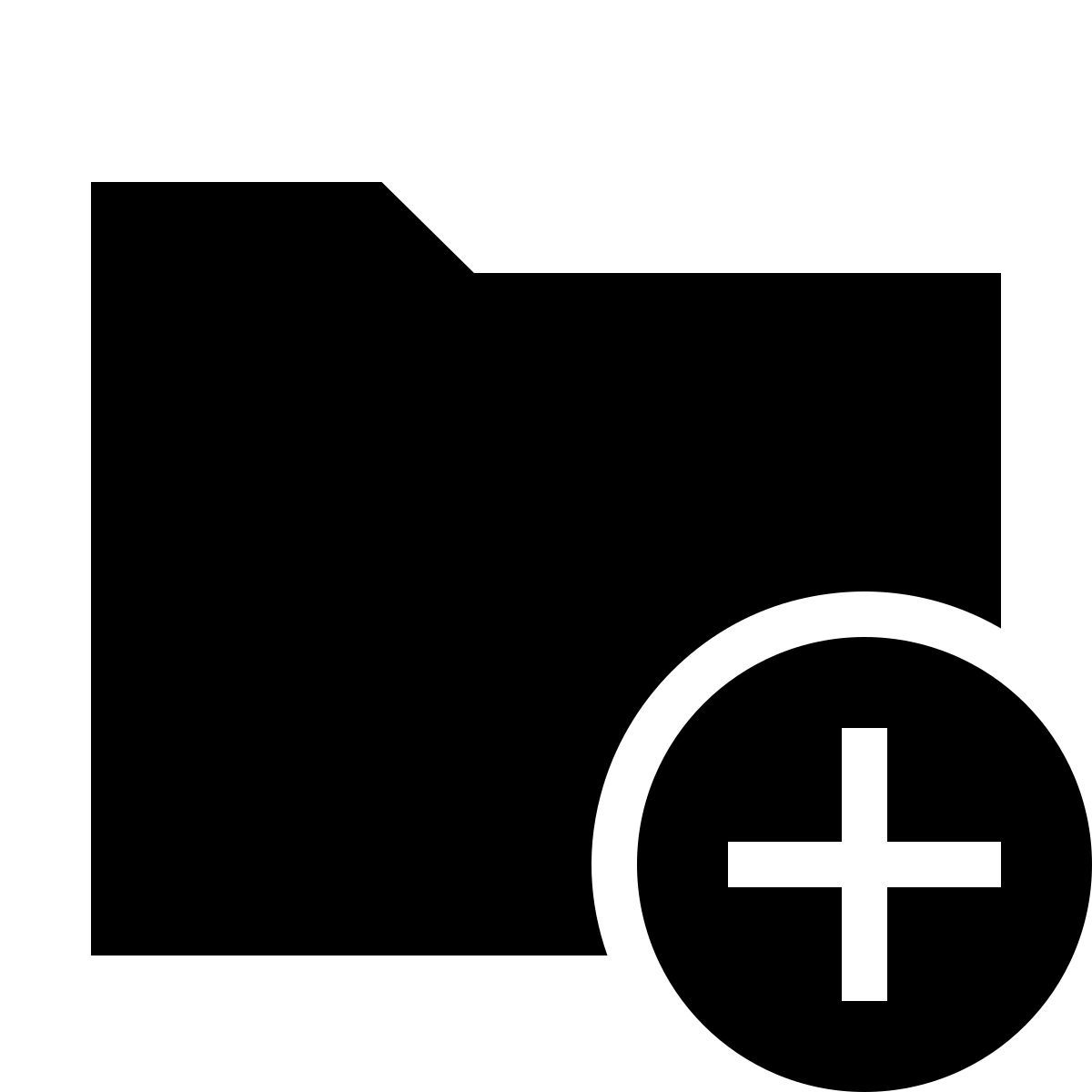 forma light filled sharp style agregar carpeta icon