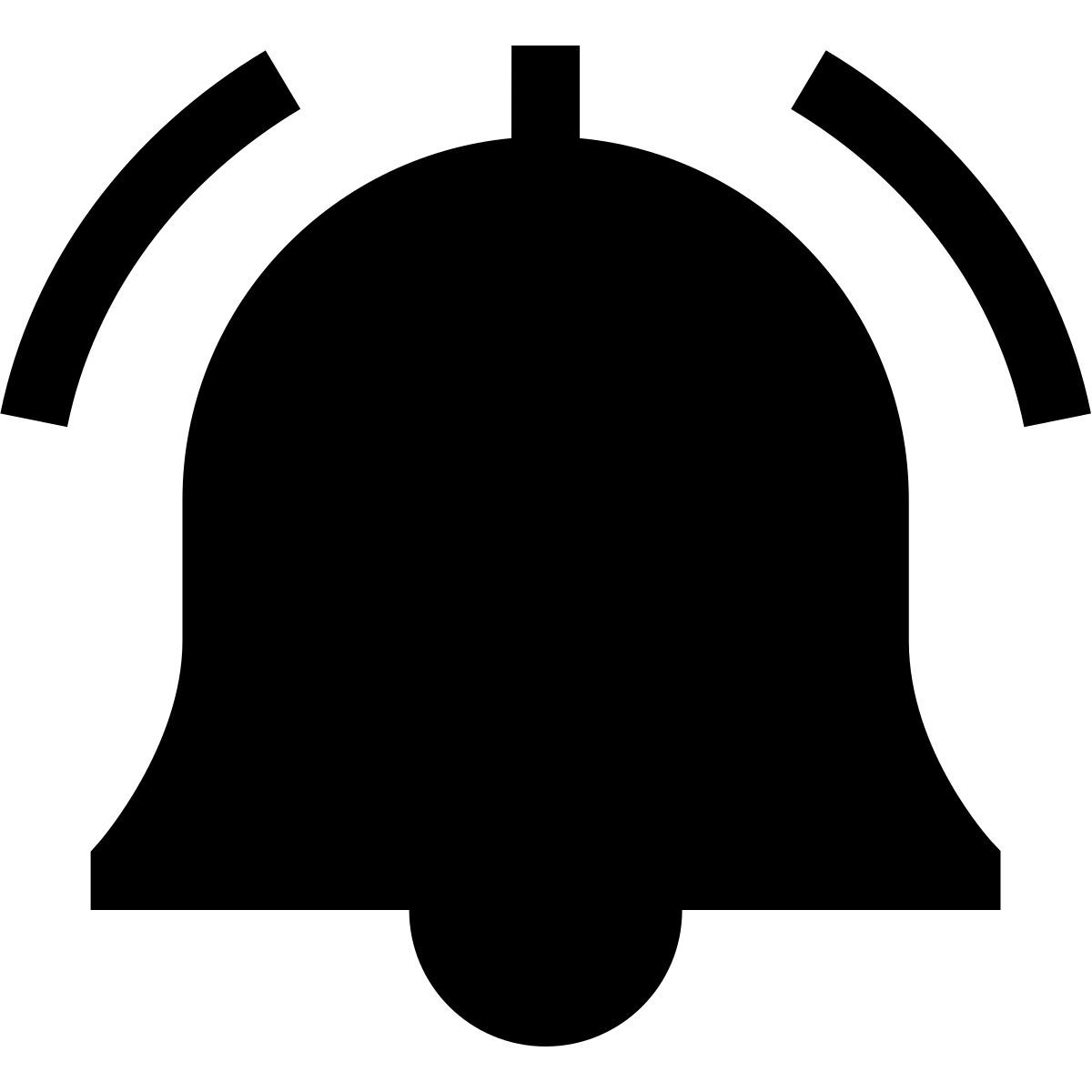 forma light filled sharp style alarm icon