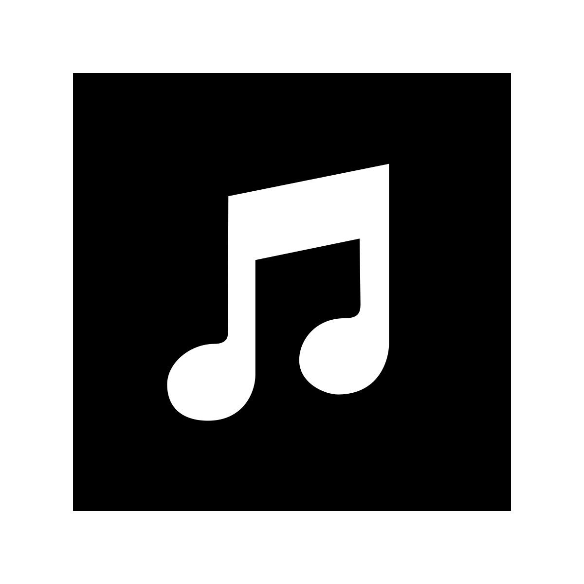 forma light filled sharp style apple music icon