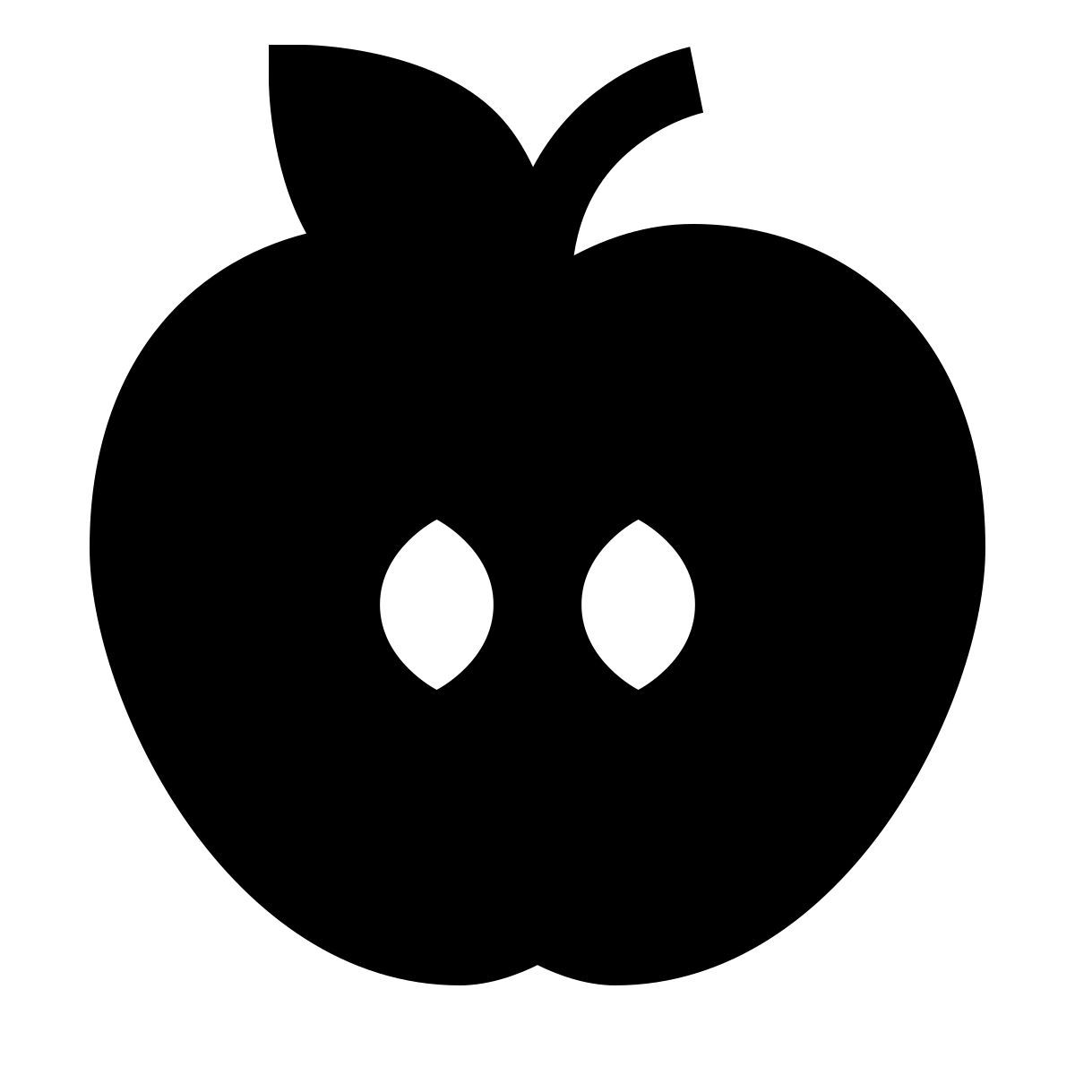 forma light filled sharp style apfel icon